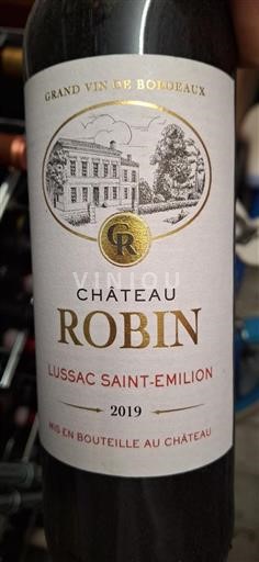 Bordeaux Lussac-saint-émilion Château Robin 2019