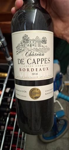 Bordeaux Château Cappes Cédric 2016