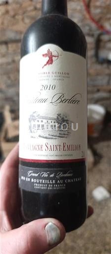Bordeaux Montagne Saint-Émilion Château Berlière 2010