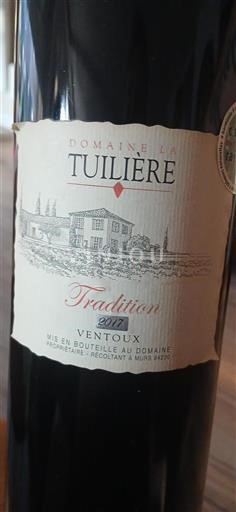 Valle del Rodano Ventoux Domaine La Tuilière Tradition 2017