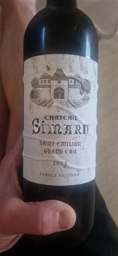 Bordeaux Saint-Émilion Grand Cru Grand Cru Château Simard 2015