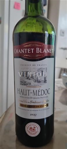 Bordeaux Haut-Médoc Chantet Blanet 2023