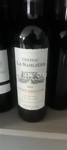 Bordeaux Saint-Émilion Château La Sablière Saint Vincent Vieilles Vignes 2022