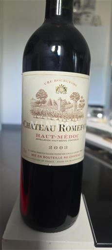 Bordeaux Haut-Médoc Cru Bourgeois Château Romefort 2003