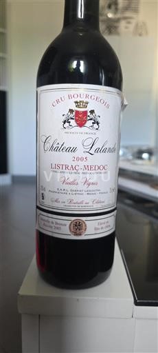 Bordeaux Listrac-Médoc Cru Bourgeois Château Lalande Vieilles Vignes 2005