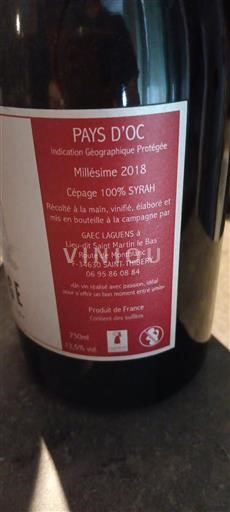 Languedoc ja Roussillon Pays d'Oc GAEC Laguen 2018