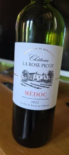 Bordeaux Médoc Château La Rose Picot 2022