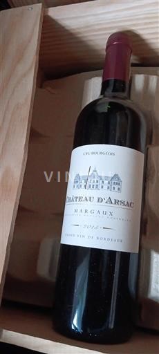 Bordeaux Margaux Cru Bourgeois Château Arsac 2015
