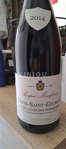 Bourgogne Nuits-Saint-Georges Premier Cru Prosper Maufoux 1er Cru Clos des Perrières 2014