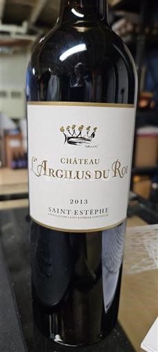Bordeaux Saint-Estèphe Château L'Argilus du Roi 2013