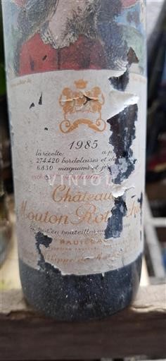 Bordeaux Pauillac Grand Cru Château Mouton Rothschild 1985