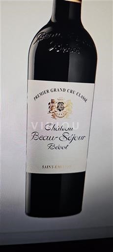 Bordeaux Saint-Émilion Premier Grand Cru Classé Château Beau-Séjour Bécot 2021