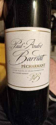 Lounais-Ranska Pécharmant Paul-André Barriat 2015