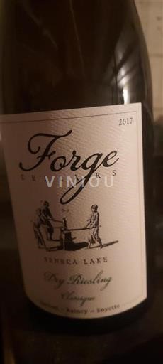 Vin Blanc sec Dry Riesling Forge Cellars 2017 USA AVA de la côte est