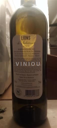 Bordeaux Bordeaux blanc Château Suduiraut Lions de Suduiraut 2023
