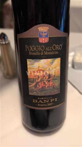 Toscana Brunello di Montalcino Castello Banfi Poggio all'Oro 2007