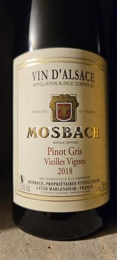 Alsace Grand Cru Mosbach Vieilles Vignes 2018
