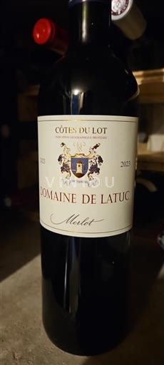 Sudoeste Côtes del Lot Domaine Latuc Merlot 2023