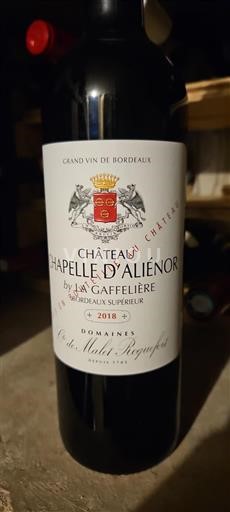 Bordeaux Bordeaux superiore Château Chapelle Aliénor 2018
