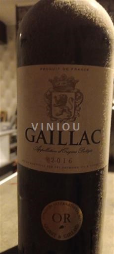 Vin Rouge sec i 2016 France Sud-Ouest Gaillac