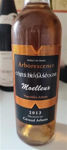 Sydvestfrankrig Côtes de Gascogne Vignobles Arbeau Arborescence 2013
