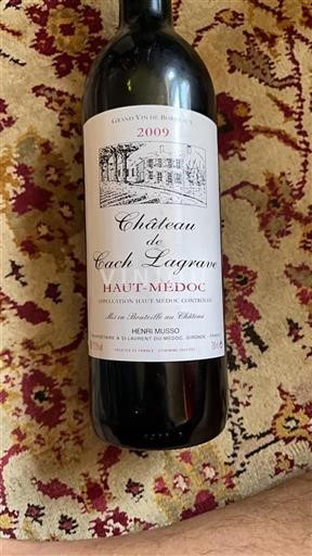 Bordeaux Haut-Médoc Château Cach Lagrave 2009