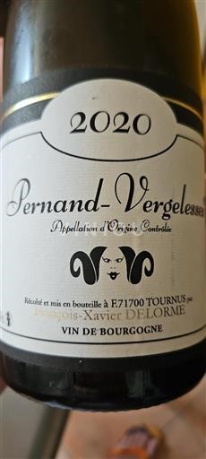 Borgogna Pernand-Vergelesses François-Xavier Delorme 2020