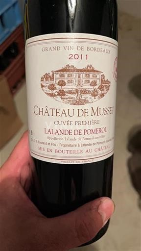 Bordeaux Lalande-de-Pomerol Château Musset Première 2011