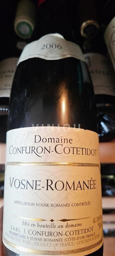 Bourgogne Vosne-romanée Confuron-Cotetidot 2006