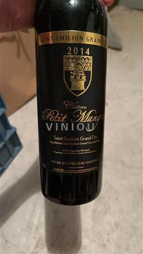 Burdeos Saint-Émilion Gran Cru Grand Cru Petit Mangot 2014
