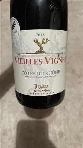 Vale do Ródano Côtes-do-Ródano Terranea Vieilles Vignes 2016