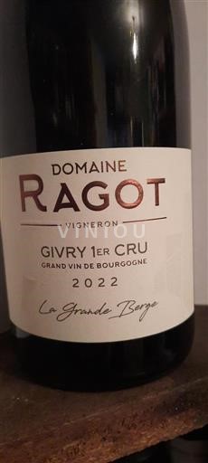 Borgogna Non specificato Premier Cru Domaine Ragot La Grande Berge 2022