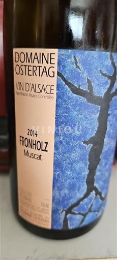 Alsace Grand Cru Domaine Ostertag Fronholz Muscat 2014