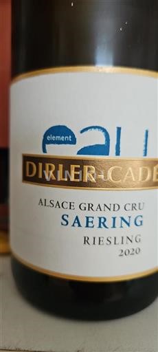 Alsace Ospecificerad Grand Cru Dirler-Cadé Saering 2020