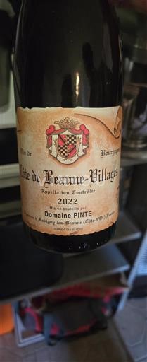 Burgundsko Côte de Beaune Villages Domaine PINTE 2022
