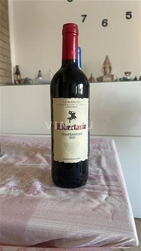 Vin Rouge sec Libertario 2023 Espagne Castille-La Manche La Mancha