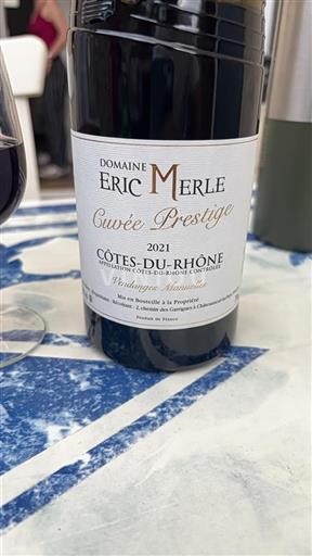 Rhône Valley Côtes-du-Rhône Eric Merle Prestige 2021