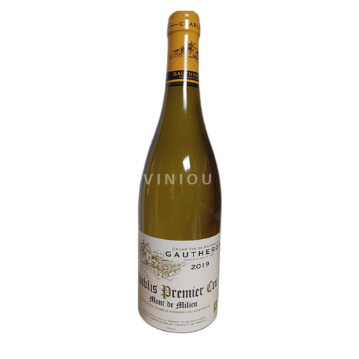 Bourgogne Chablis premier cru Domaine Gautheron Mont de Milieu 2019