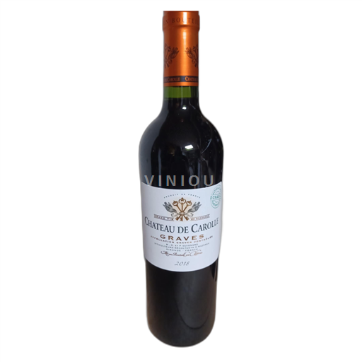 Vin Rouge sec Château Carolle 2018 France Bordeaux Graves