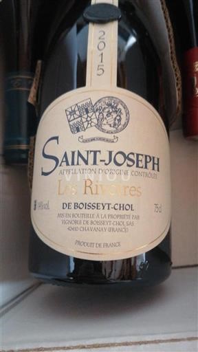 Vallée du Rhône Saint-Joseph Boisseyt-Chol Les Rivoires 2015