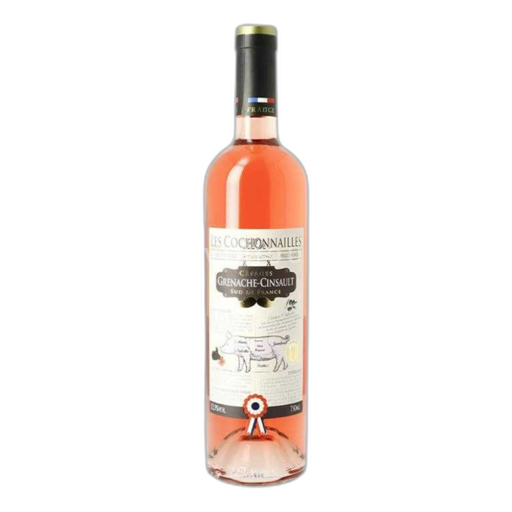 Vin Rosé sec Les Cochonnailles 2023 Vellas Père et Fils Teyran 2023 France Languedoc et Roussillon Pays d'oc