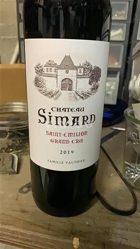 Bordeaux Saint-Émilion Grand Cru Grand Cru Château Simard 2019