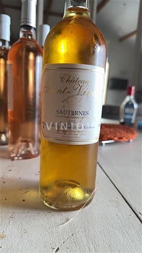 Bordeaux Sauternes Château Saint-Vincent 2015