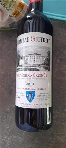 Burdeos Saint-Émilion Gran Cru Grand Cru Château Gueyrot 2014
