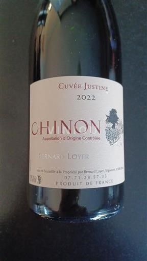 Údolí Loiry Chinon Bernard Loyer Justine 2022