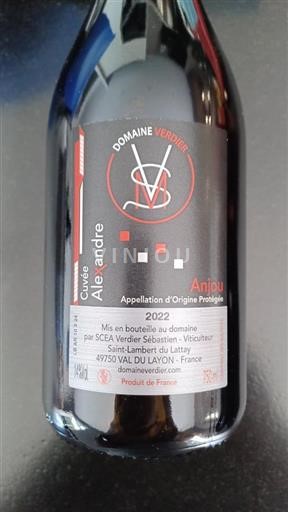 Valle del Loira Anjou Domaine Verdier Alexandre 2022