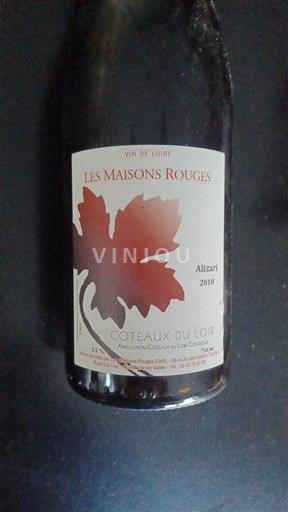 Loire Valley Coteaux du Loir Les Maisons Rouges Alizari 2018
