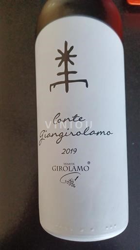 Apulia Puglian viinit Girolamo Comte Giangirolamo 2019
