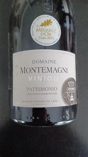 Vin Rouge sec Montemagni 2013 France Corse Patrimonio