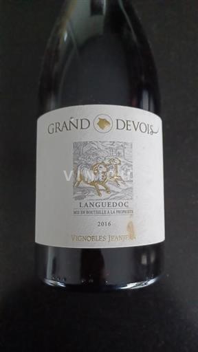 Languedoc Vignobles Jeanjean Grand Devois 2016